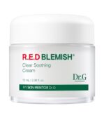 Dr.G Red Blemish Clear Soothing Cream, 70ml - Moisturizing Recovery Cream for Sensitive Acne-Prone Skin; Cica Soothing Moisturizer, Korean Skin Care, Korean Skincare, Kbeauty, K Beauty, Korean Beauty