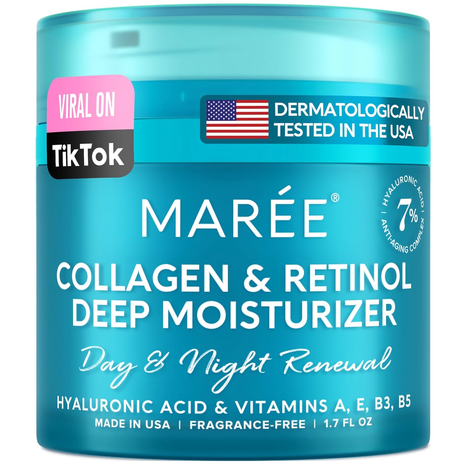 MAREE – Retinol Cream for Face – Wrinkle & Skin Tightening Moisturizer