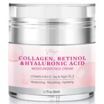 Face Moisturizer Wrinkle Cream for Women: Collagen Retinol Cream with Hyaluronic Acid for Mature Skin – Neck Firming Cream for Aging Skin for Women Over 50 and 60 1.7 fl. oz.