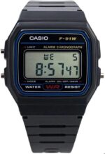 Casio F91W Digital Watch – Water-Resistant, LED Light