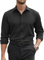 COOFANDY Men’s Stretch Dress Shirts – Button Down Formal Business Wear