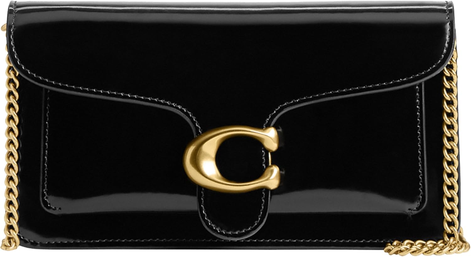 Coach Tabby Chain Clutch Bag for Women – Elegant Leather Evening Purse
