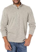 Wrangler Authentics Men’s Fleece Quarter-Zip Sweater – Warm & Stylish