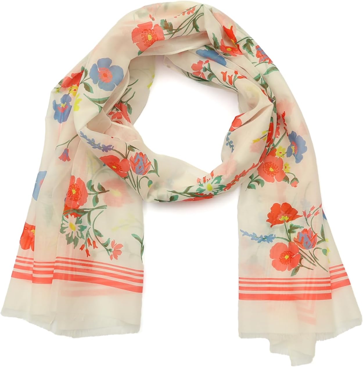 kate spade new york Women’s Whimsical Garden Oblong Scarf, Stylish & Lightweight Fashion Accessory