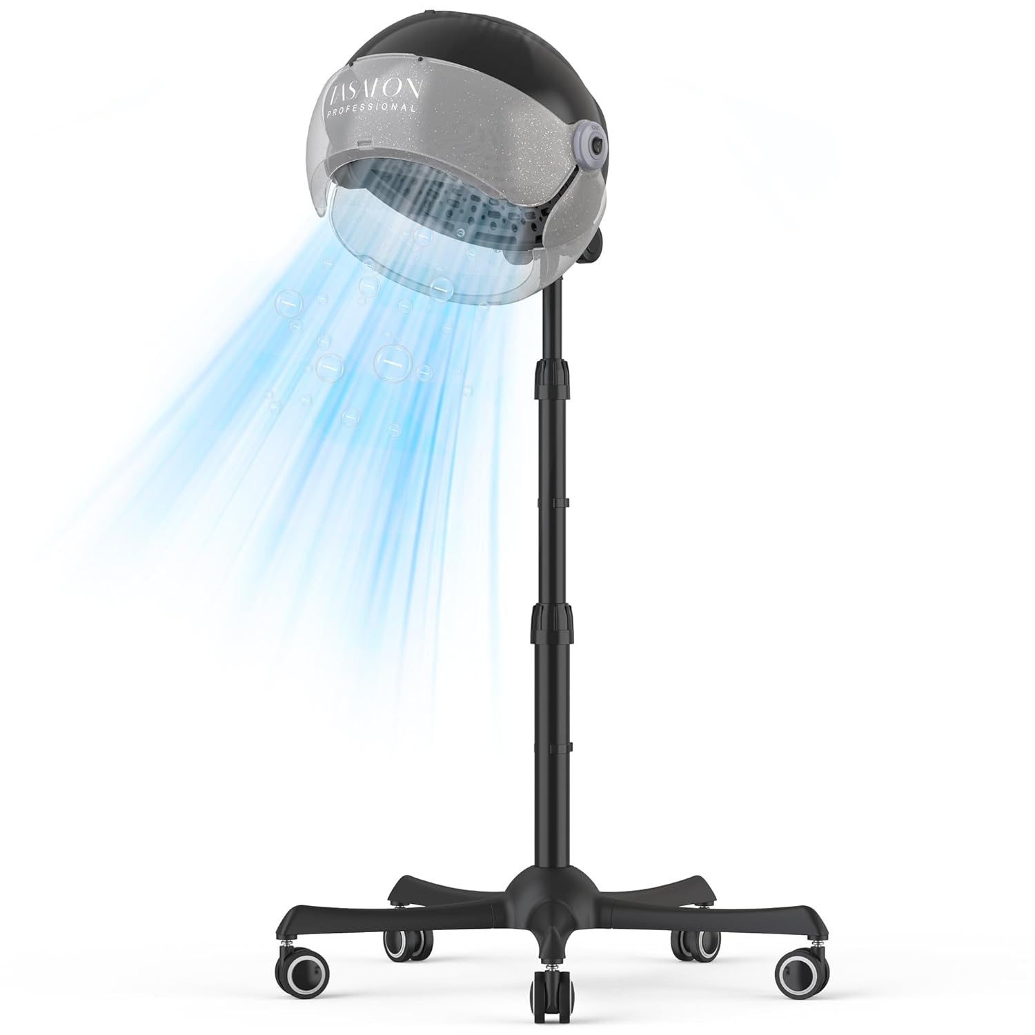 TASALON Ionic Hooded Hair Dryer – 1875W Bonnet Dryer with 3 Temperature Settings – Portable Standing Dryer for Home and Salon
