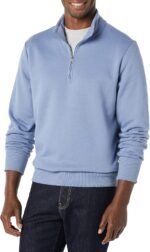 Amazon Essentials mens Long-Sleeve Quarter-Zip Pullover Fleece Sweatshirt